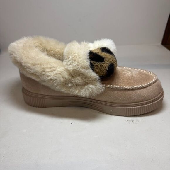 Journee Collection Womens 11 M Beige Sunset Lined Platform Slippers NIB IA6 - Picture 5 of 9